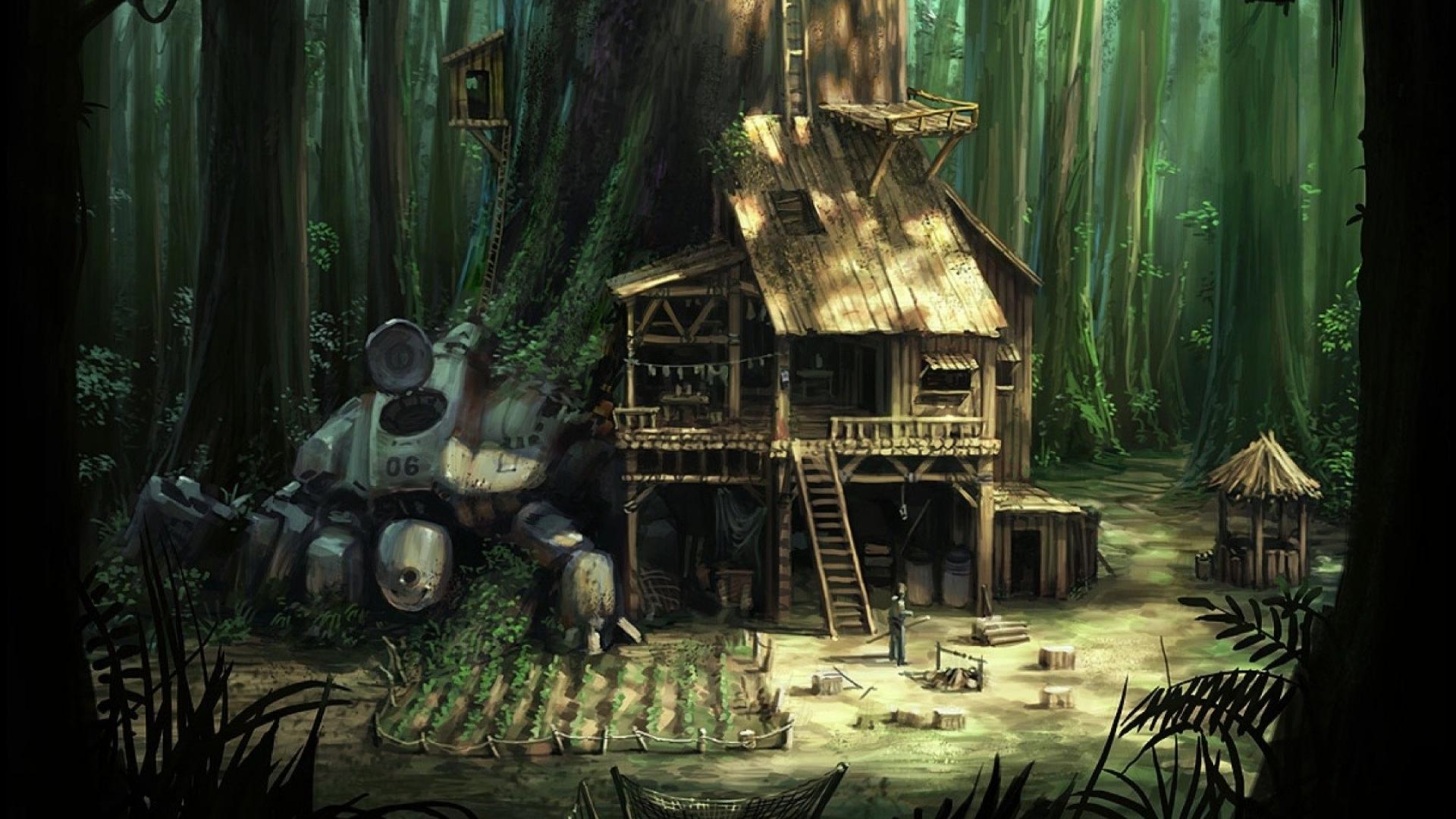 Treehouse Background