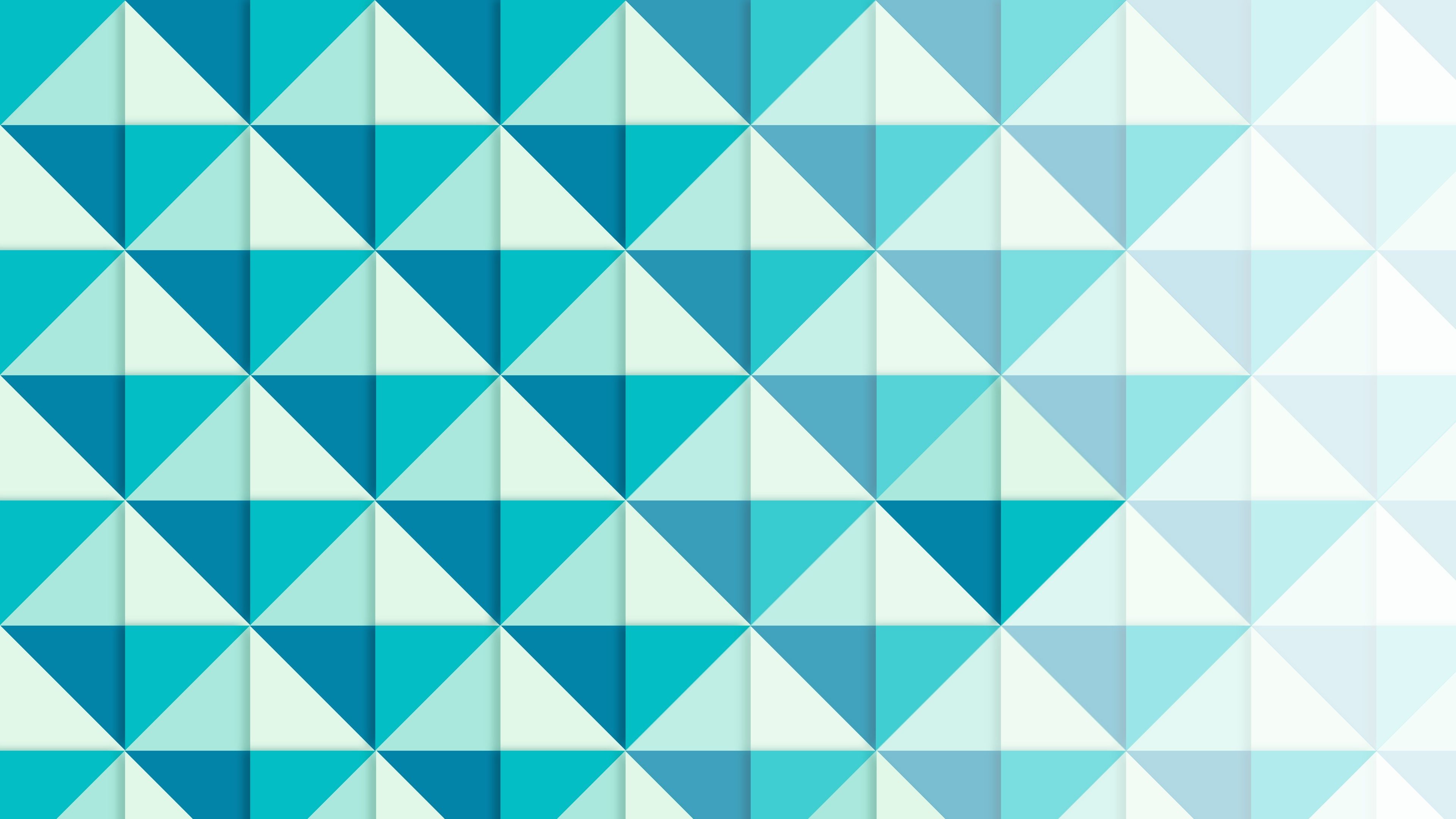 Triangle 8K Blue Pattern Wallpapers