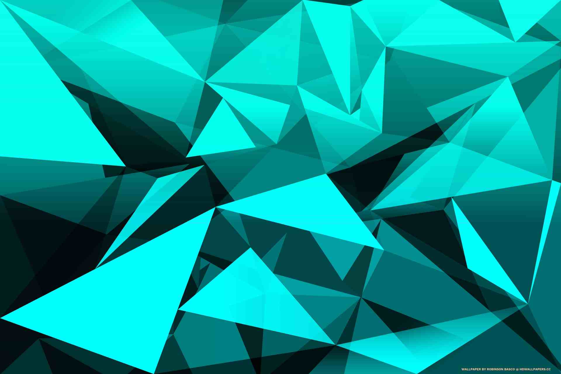 Triangle 8K Blue Pattern Wallpapers