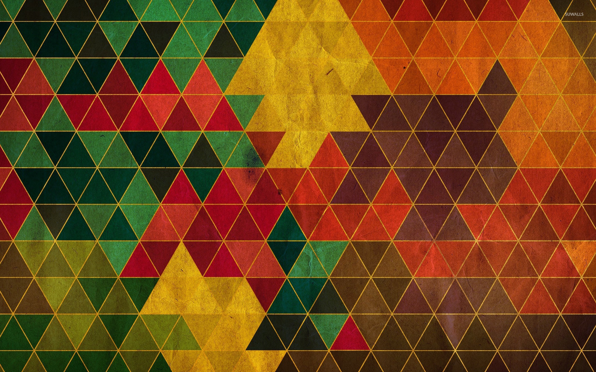 Triangle Colorful Pattern Wallpapers