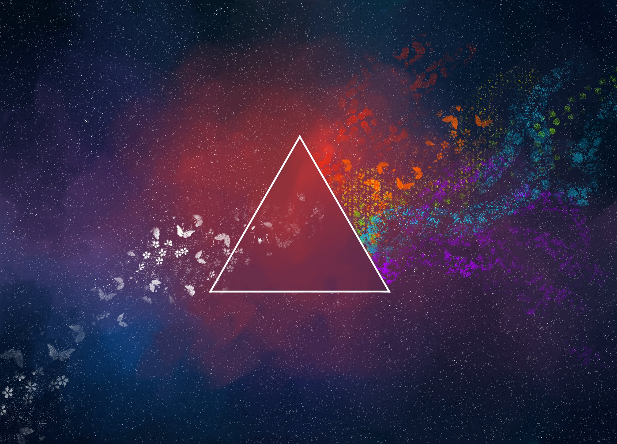 Triangle Pattern Digital Art Wallpapers