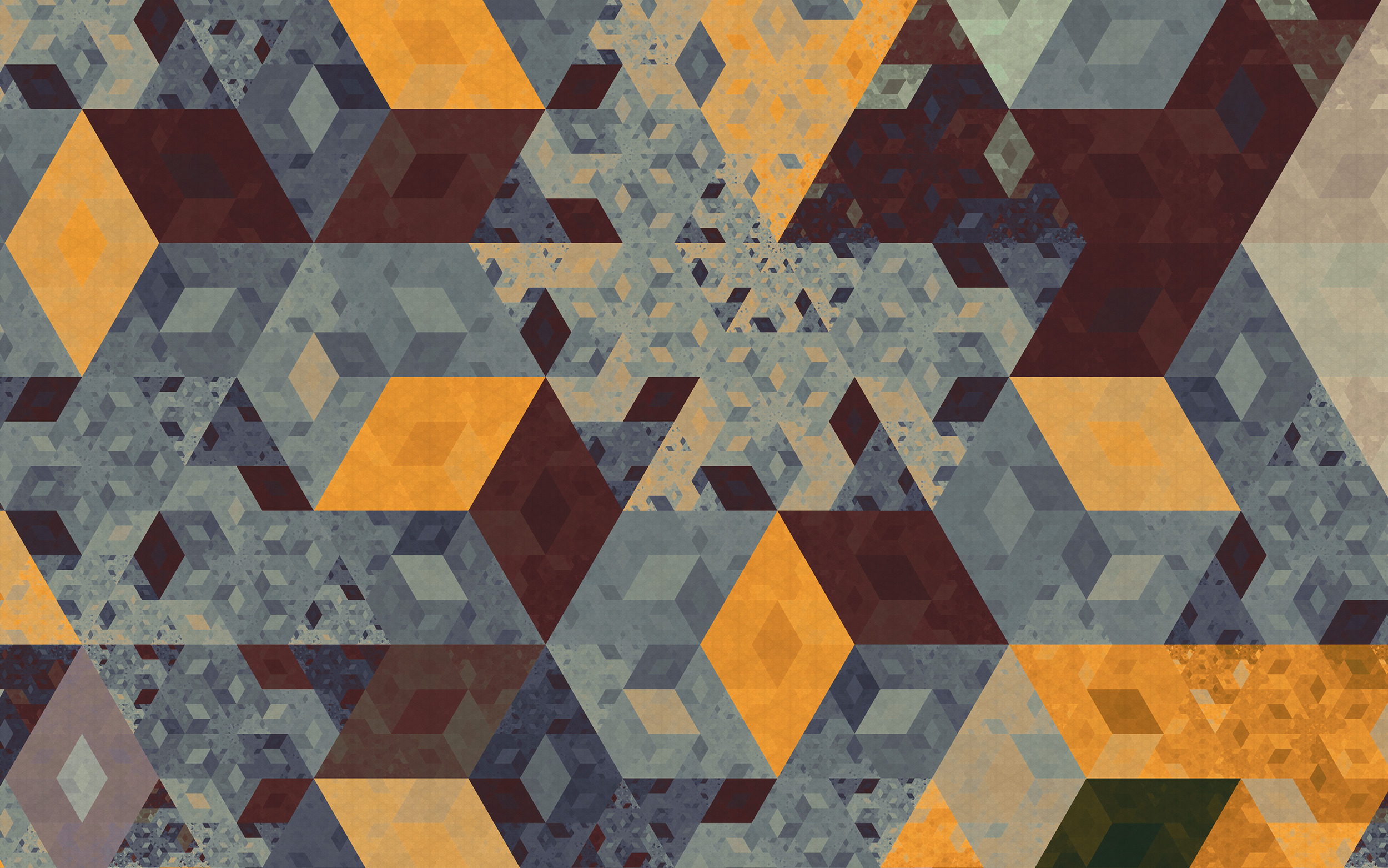 Triangle Pattern Digital Art Wallpapers