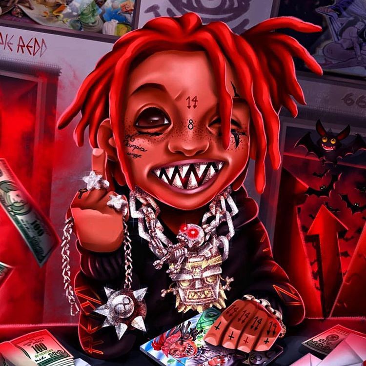 Trippie Redd Cartoon Wallpapers