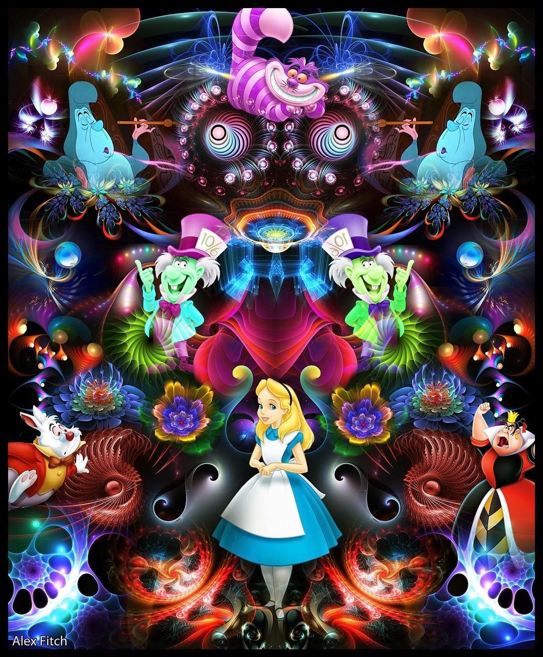 Trippy Alice In Wonderland Art Wallpapers