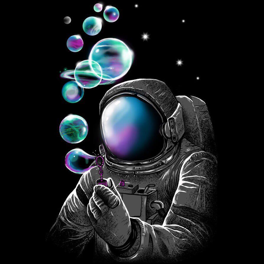 Trippy Art Astronaut In Space Wallpapers