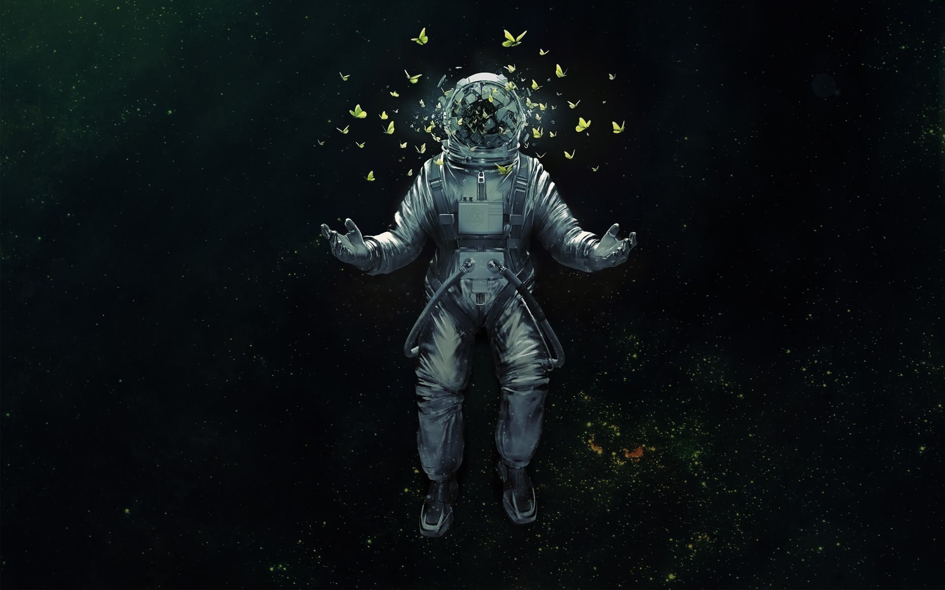 Trippy Art Astronaut In Space Wallpapers