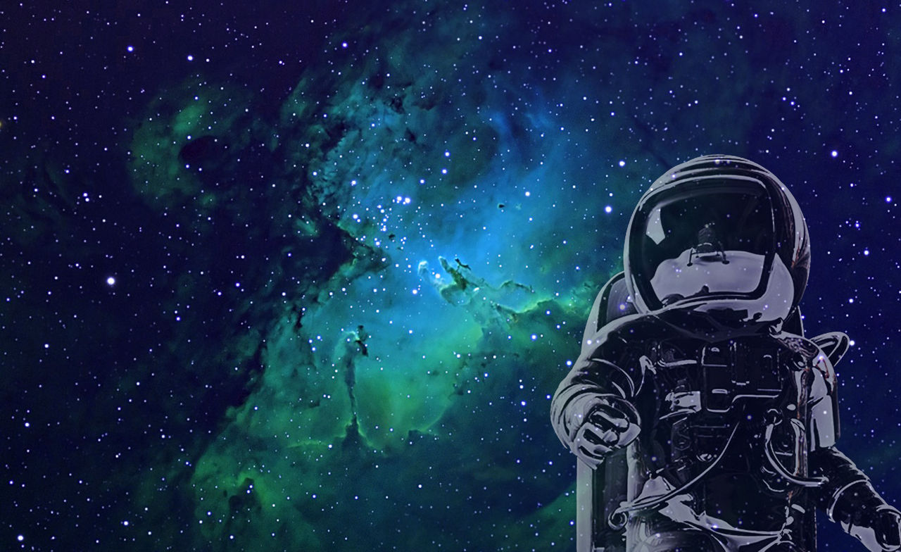 Trippy Art Astronaut In Space Wallpapers