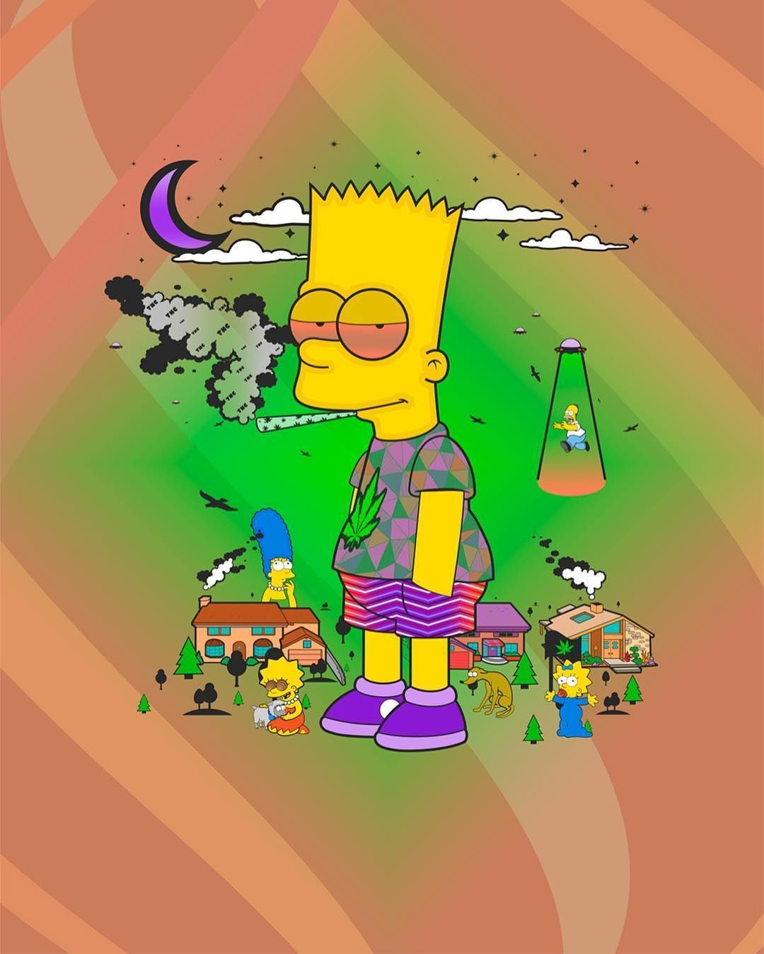 Trippy Bart Simpson Wallpapers