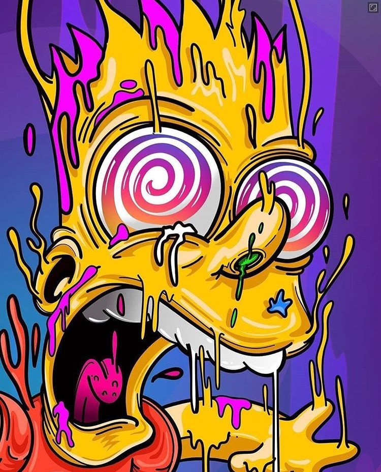 Trippy Bart Simpson Wallpapers