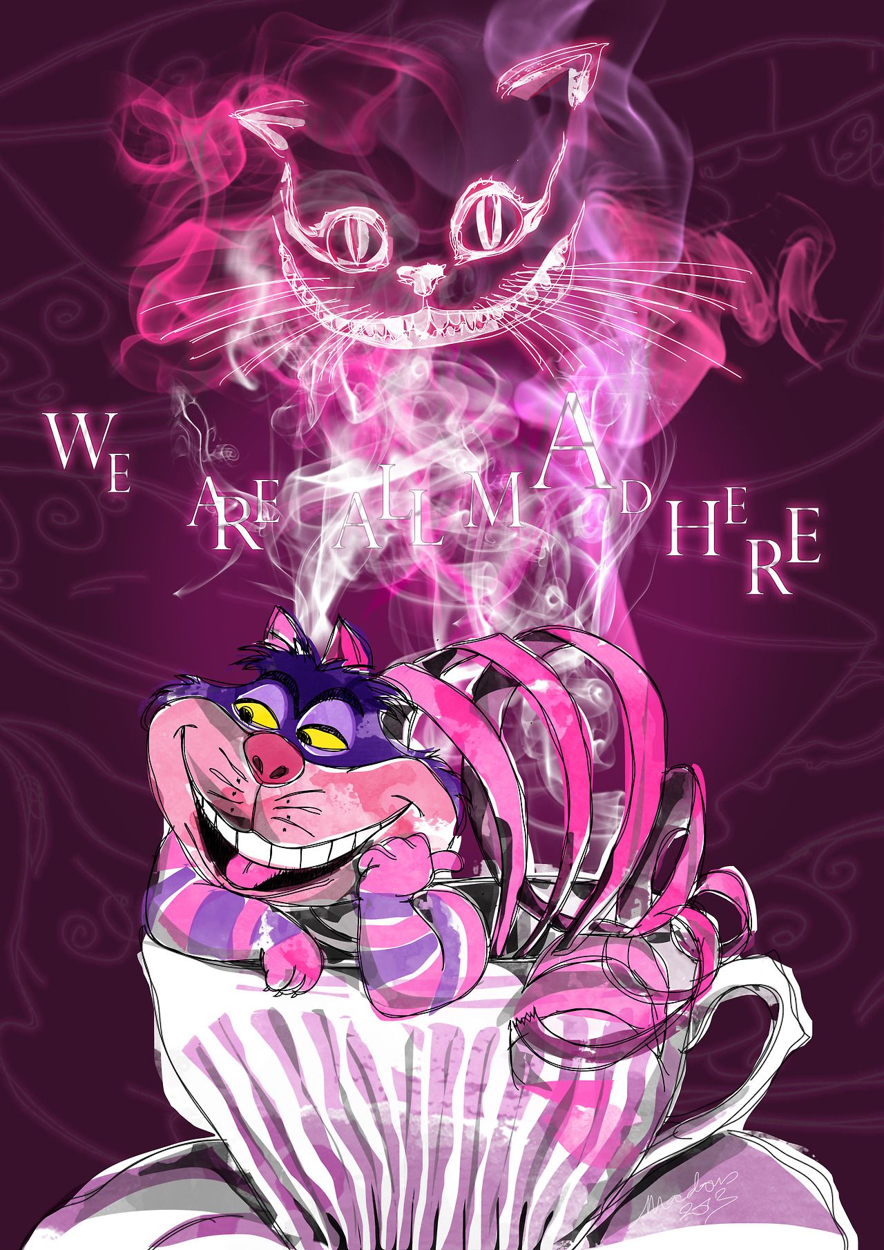 Trippy Cheshire Cat Wallpapers