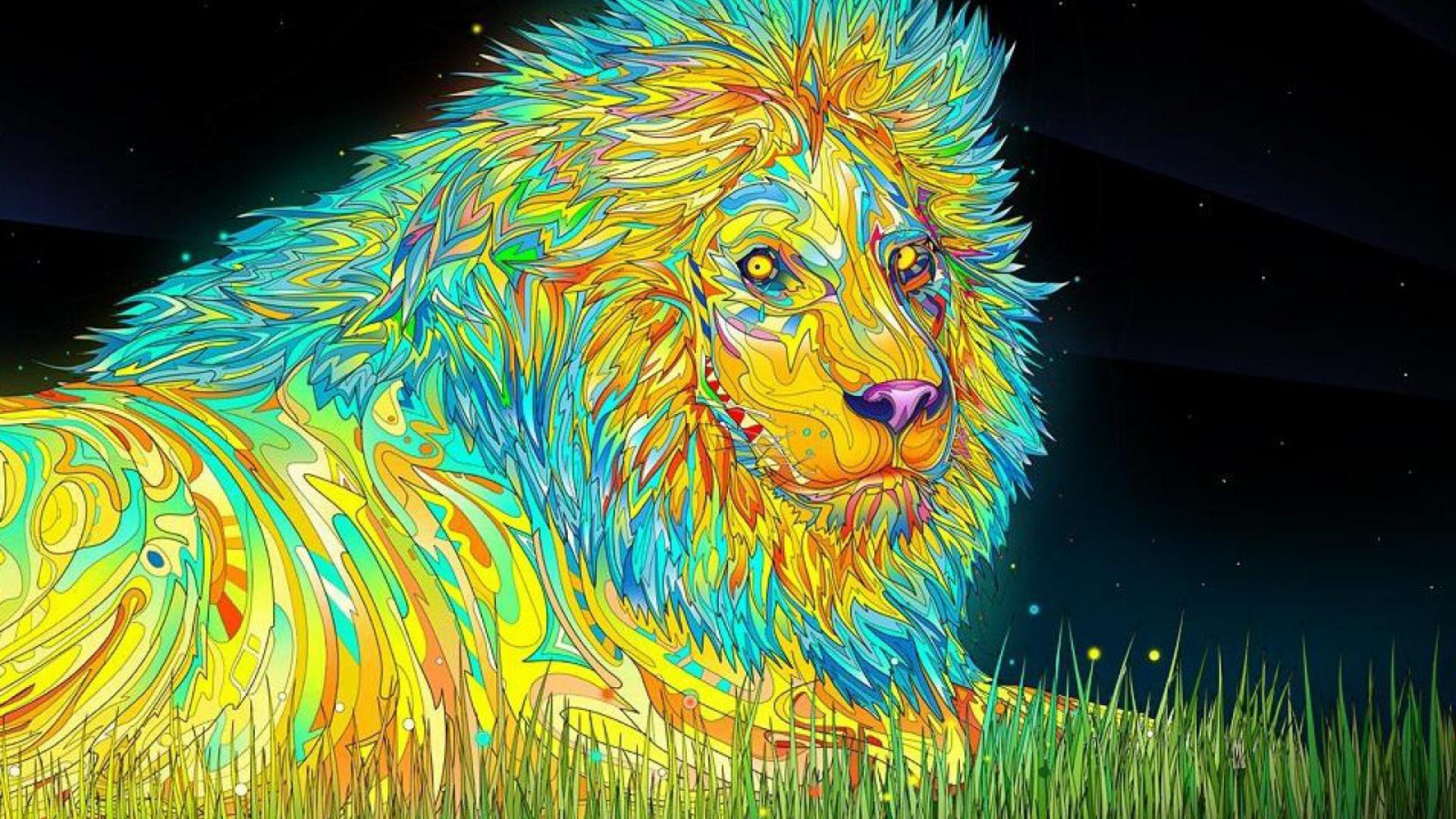 Trippy Lion Wallpapers