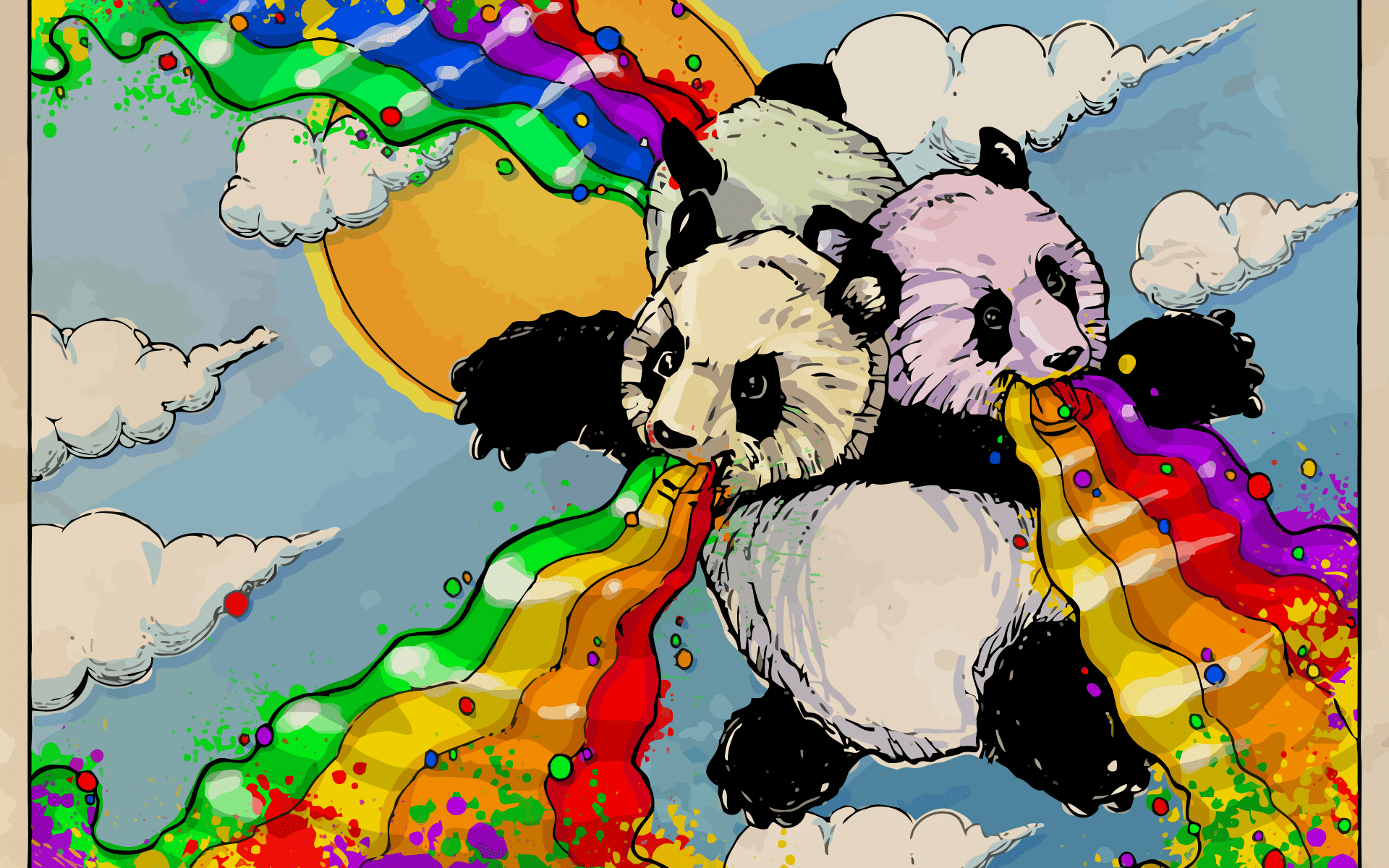 Trippy Panda Wallpapers