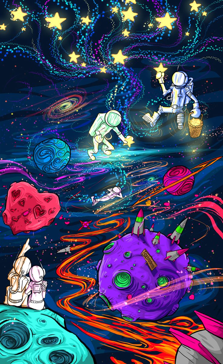 Trippy Space Art Wallpapers