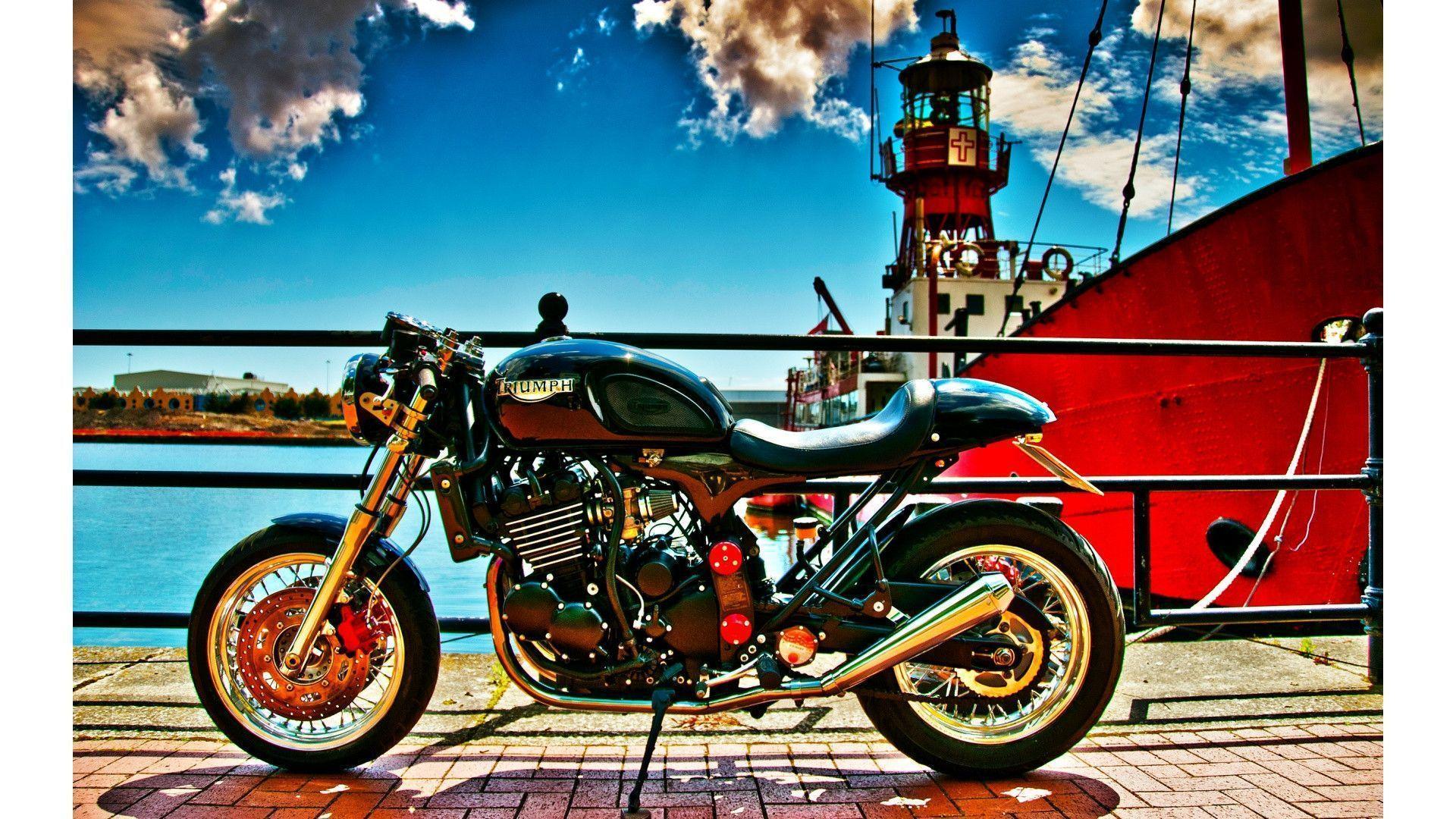 Triumph Thunderbird Cafe Racer Wallpapers