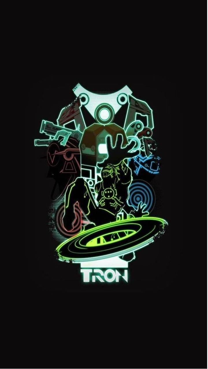 Tron Light Cycle Minimal Wallpapers