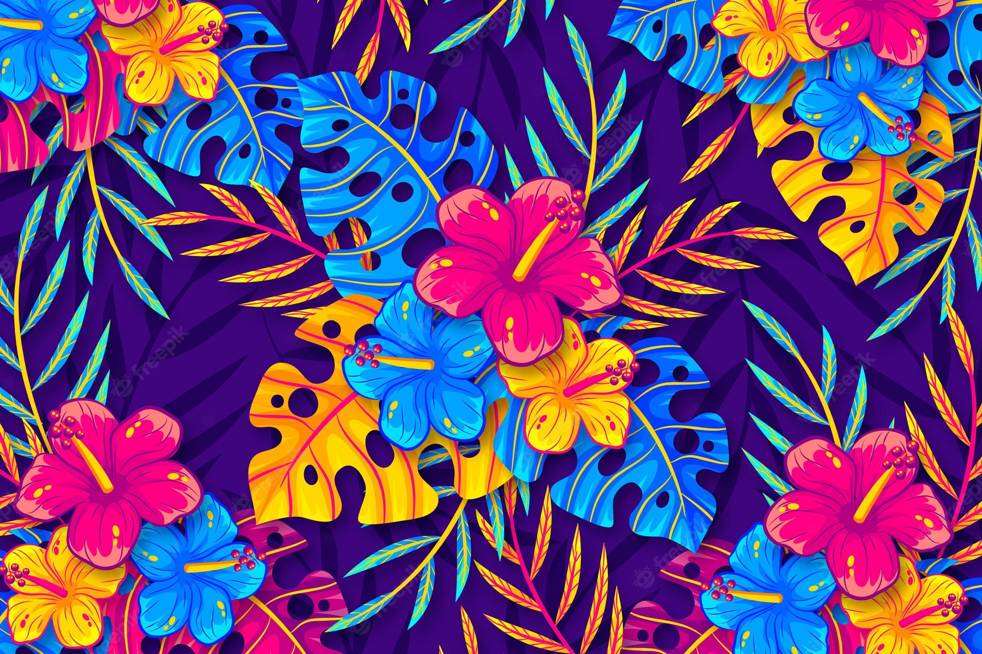 Tropical Floral Background