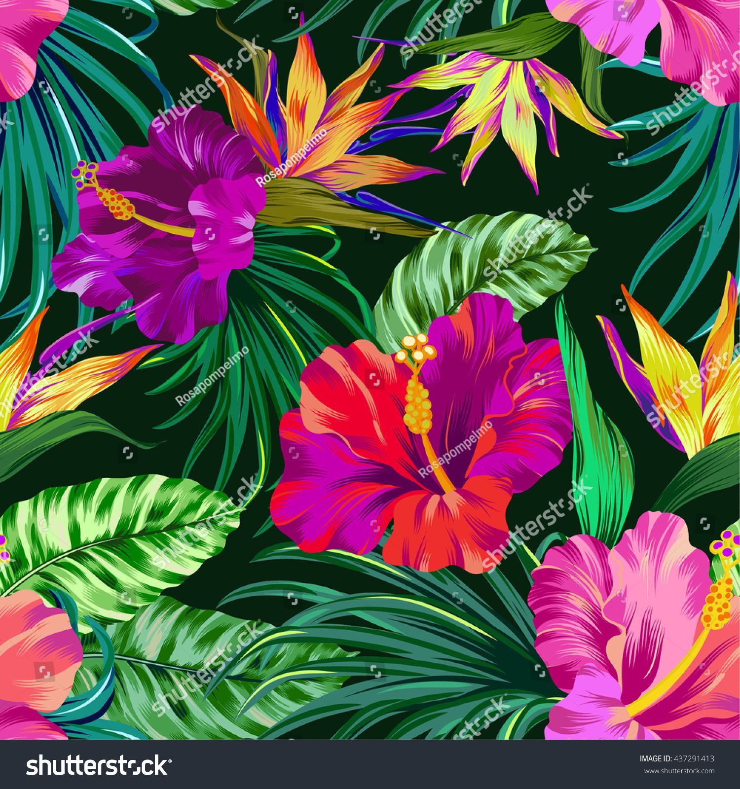 Tropical Floral Background