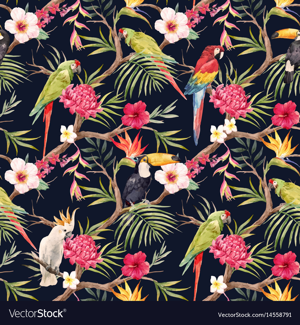 Tropical Floral Background