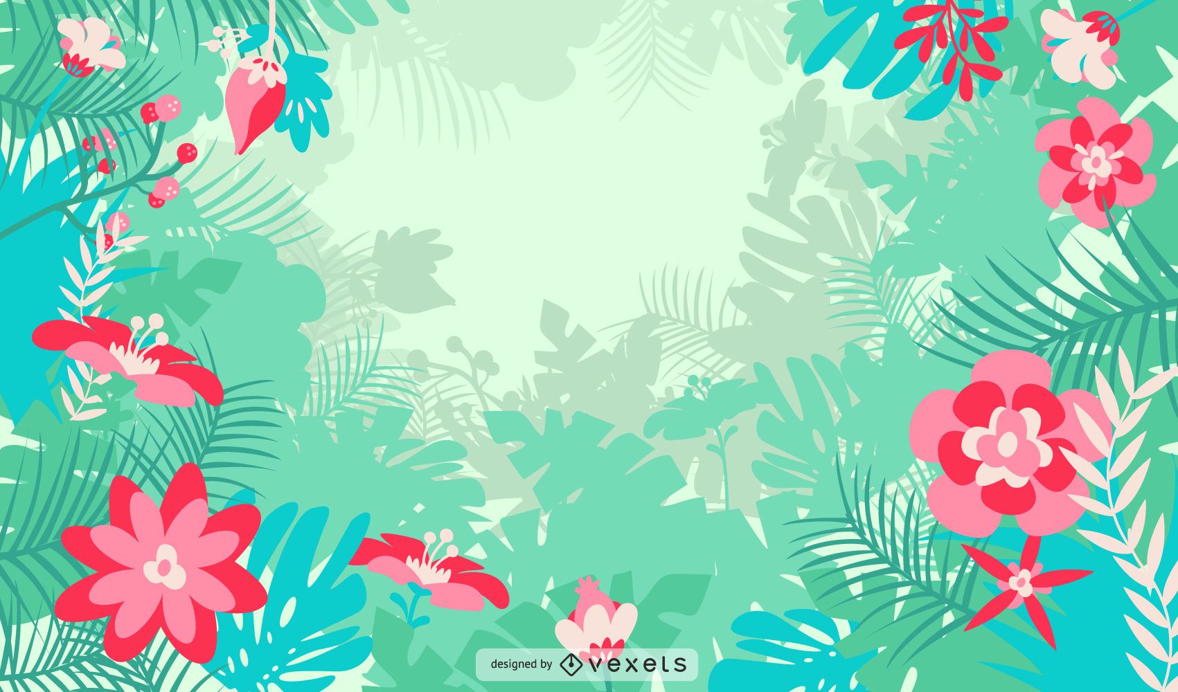 Tropical Floral Background