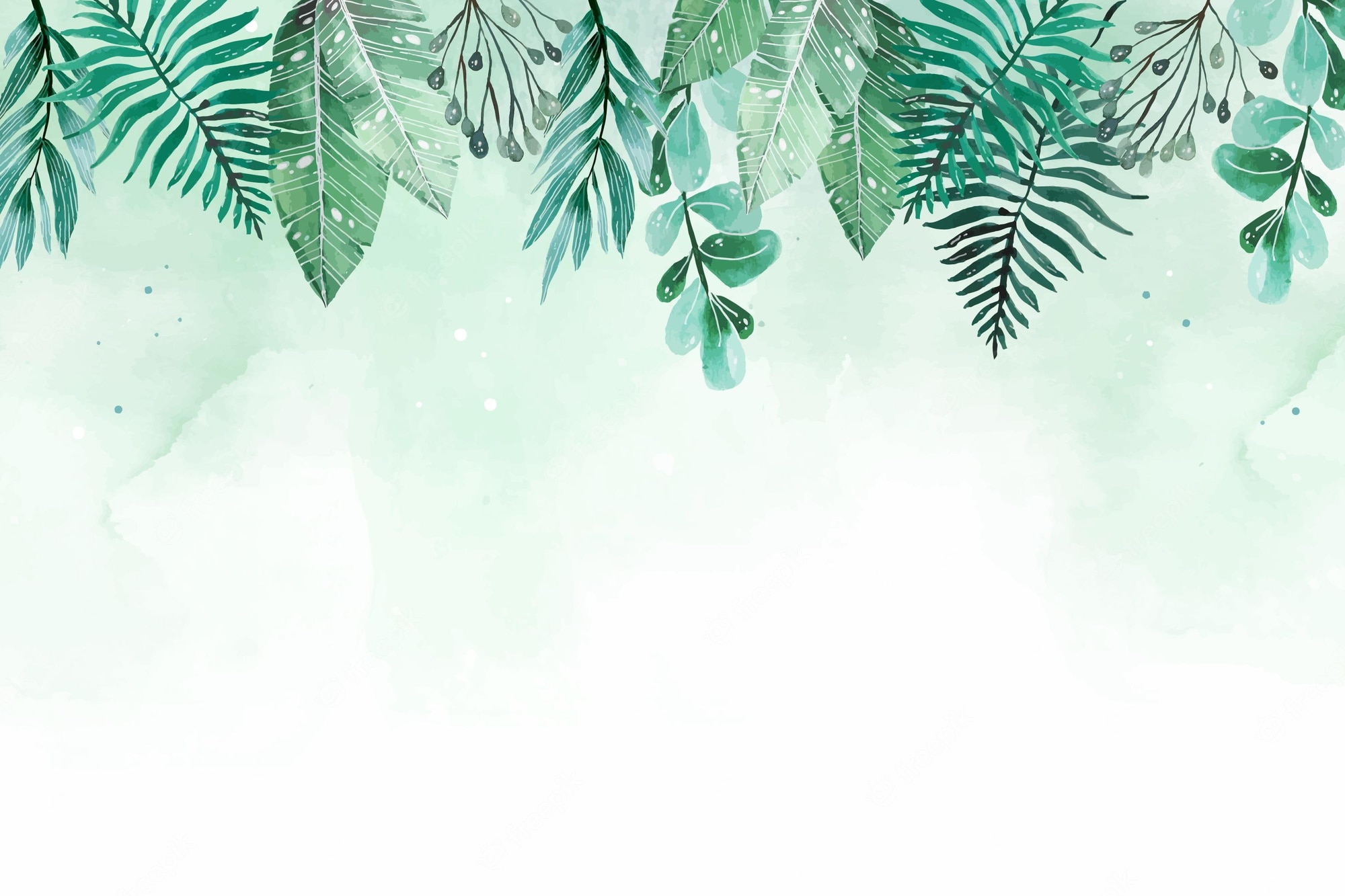 Tropical Watercolor Background