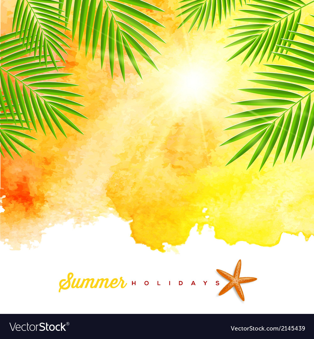 Tropical Watercolor Background