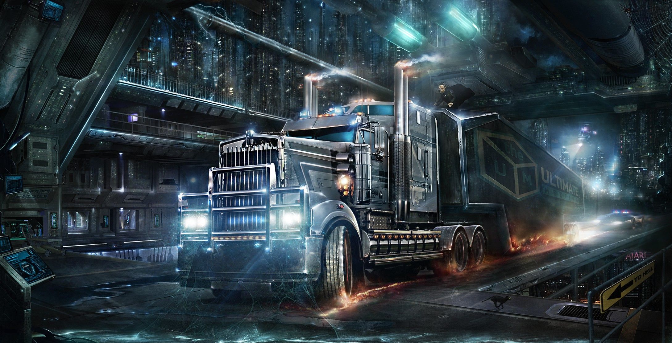 Trucker Background