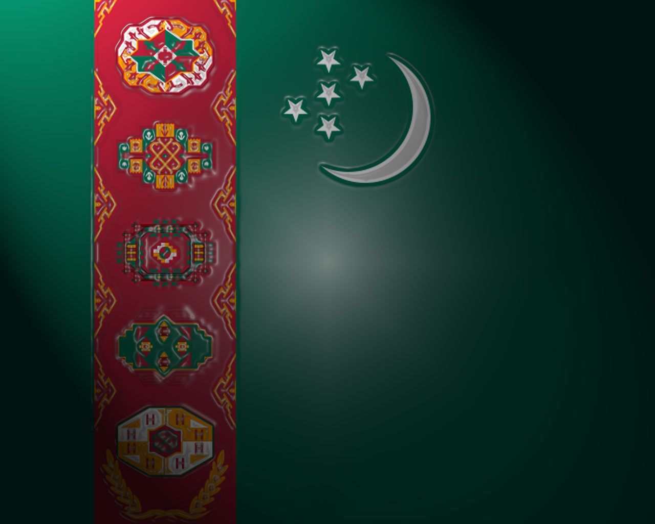 Turkmenistan Flag Wallpapers