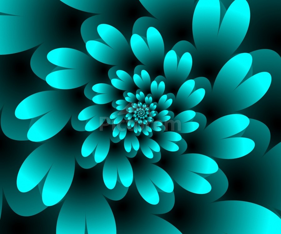 Turquoise Floral Wallpapers