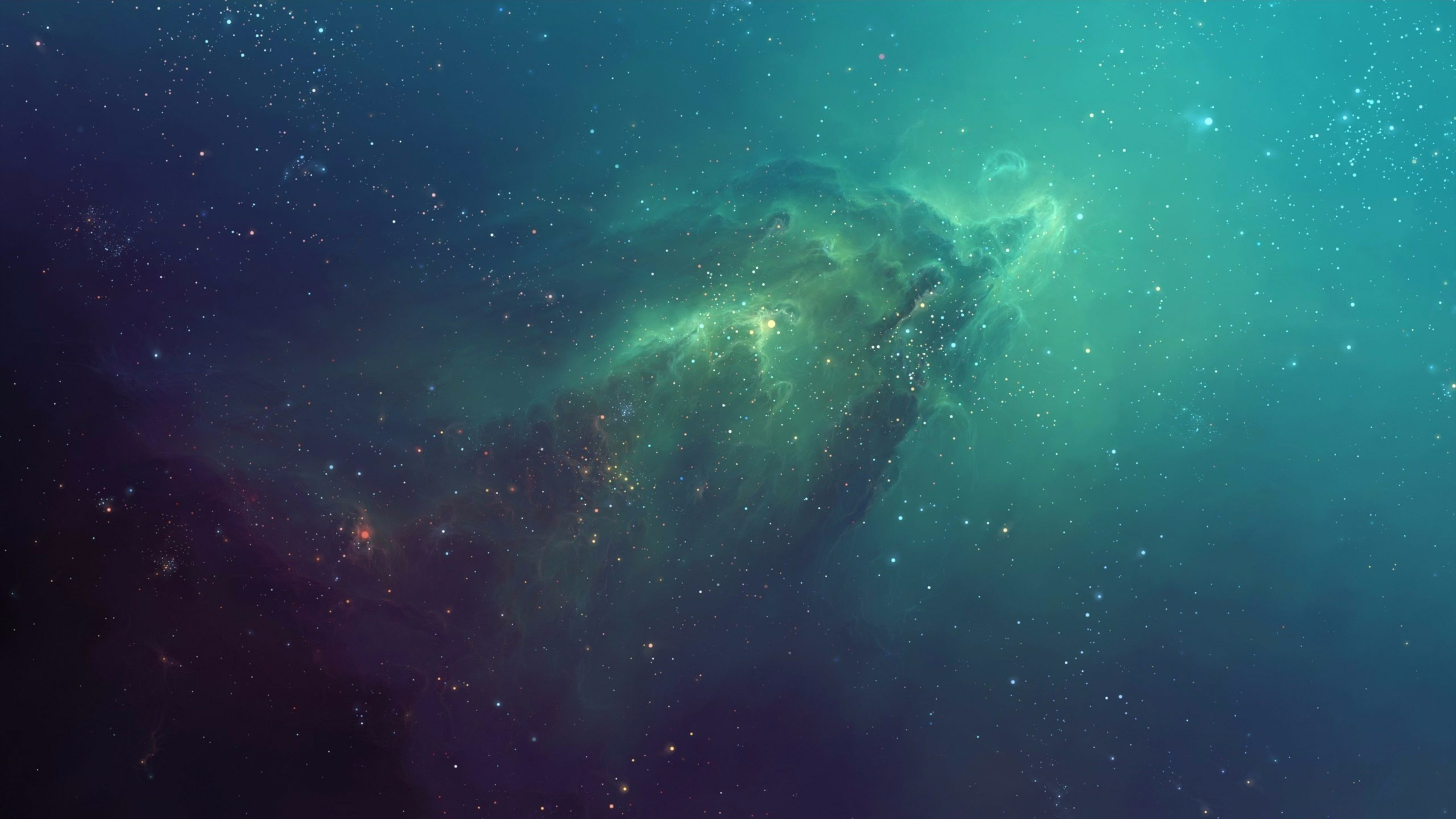 Turquoise Space Digital Art Wallpapers