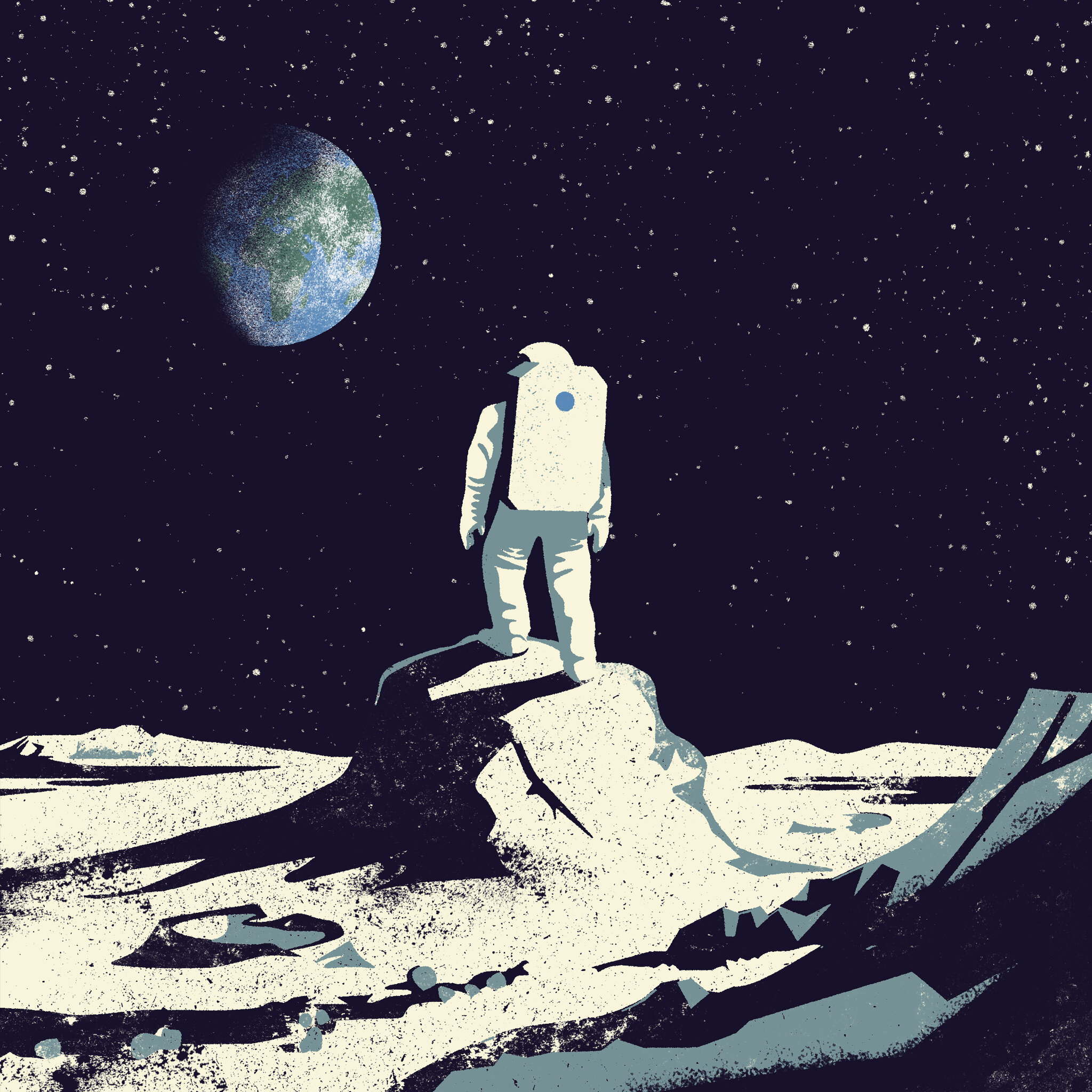 Two Astronaut In Unknown Planet
 Wallpapers