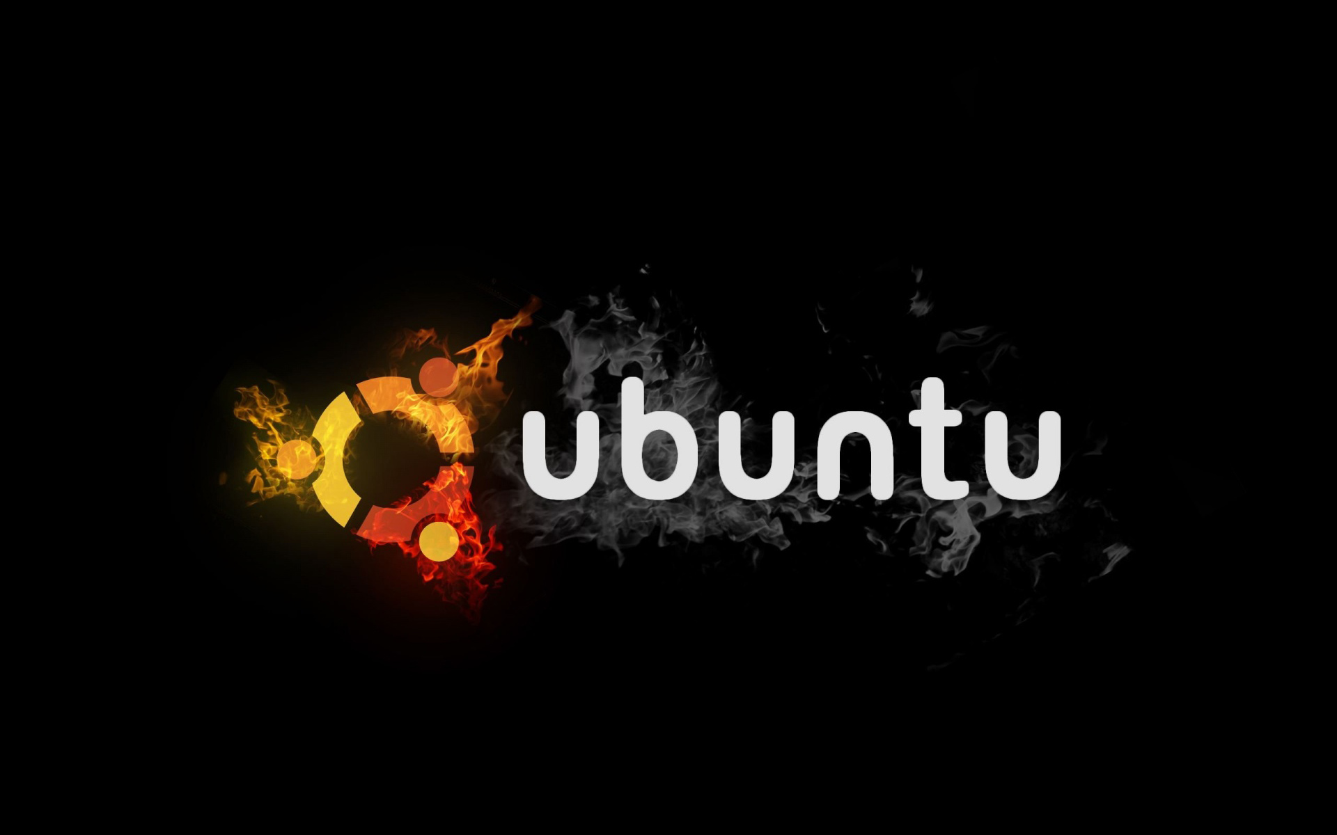 Ubuntu Linux Fire Art Wallpapers