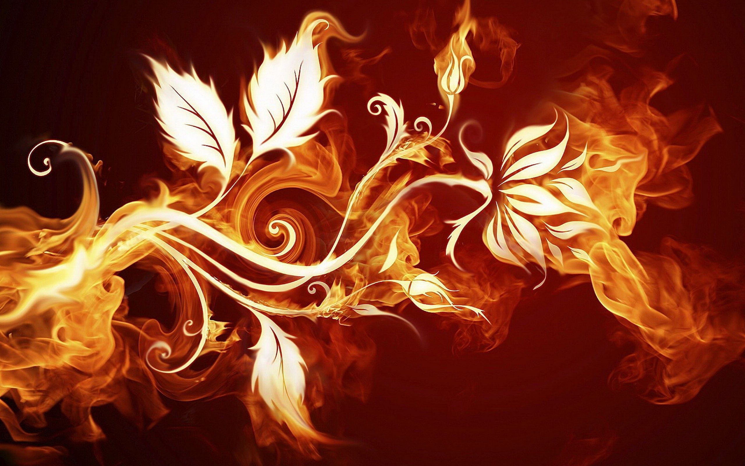 Ubuntu Linux Fire Art Wallpapers