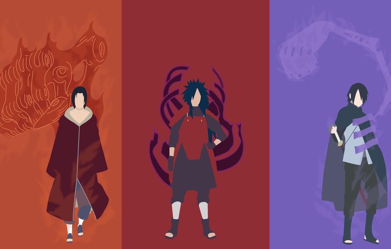 Uchiha Madara Naruto Shippuuden Minimal Art Wallpapers