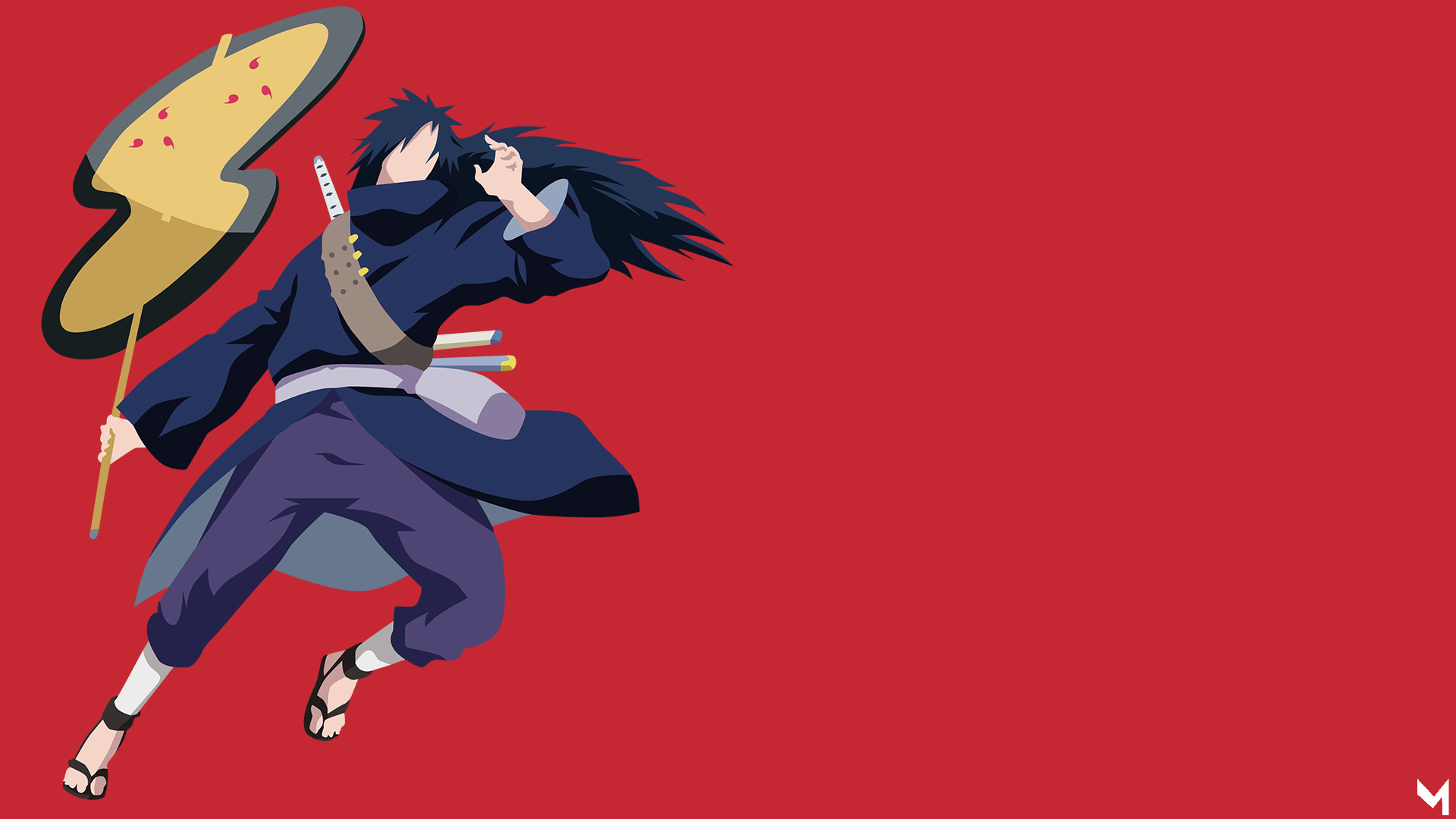 Uchiha Madara Naruto Shippuuden Minimal Art Wallpapers