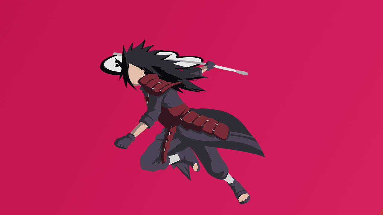 Uchiha Madara Naruto Shippuuden Minimal Art Wallpapers