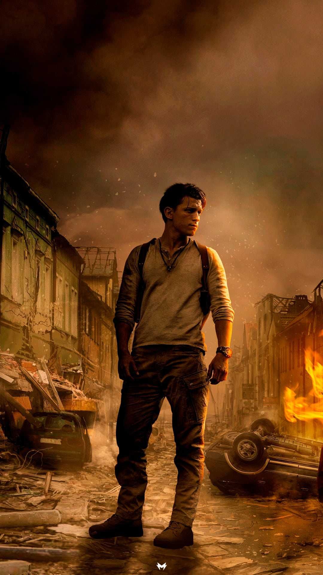 Uncharted X Tom Holland Spidey Art Wallpapers