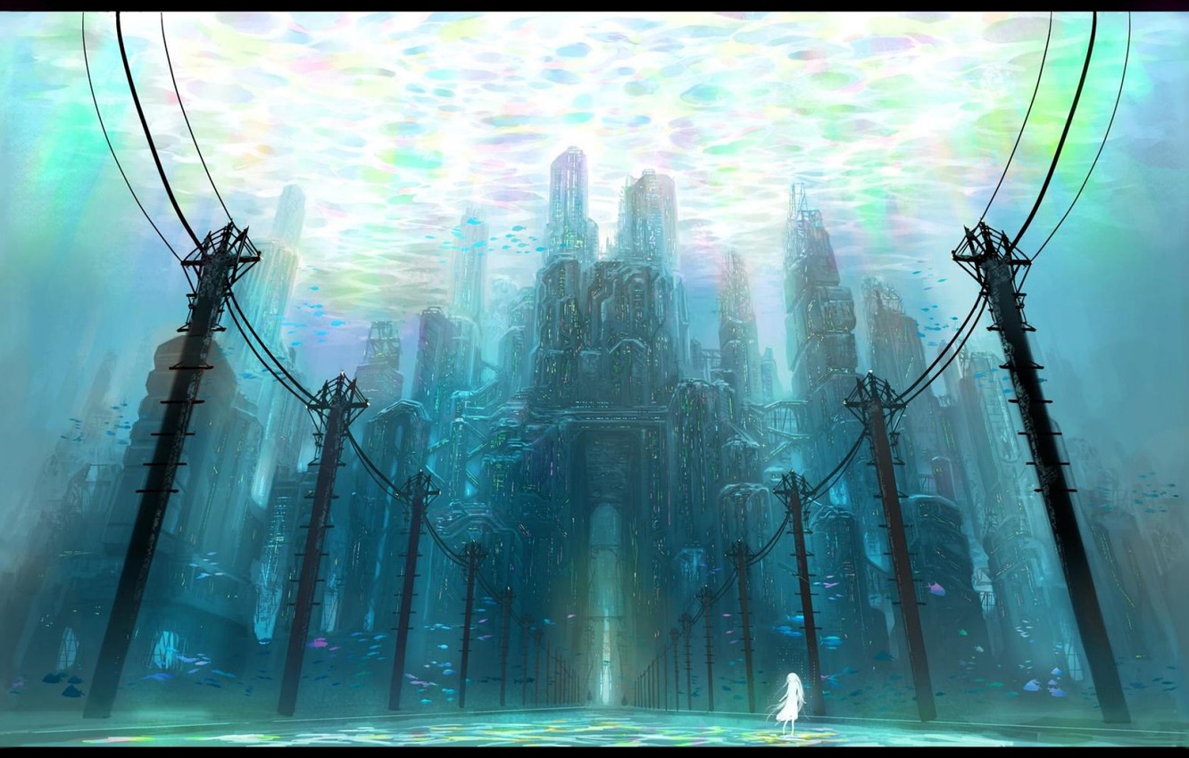 Underwater City Background