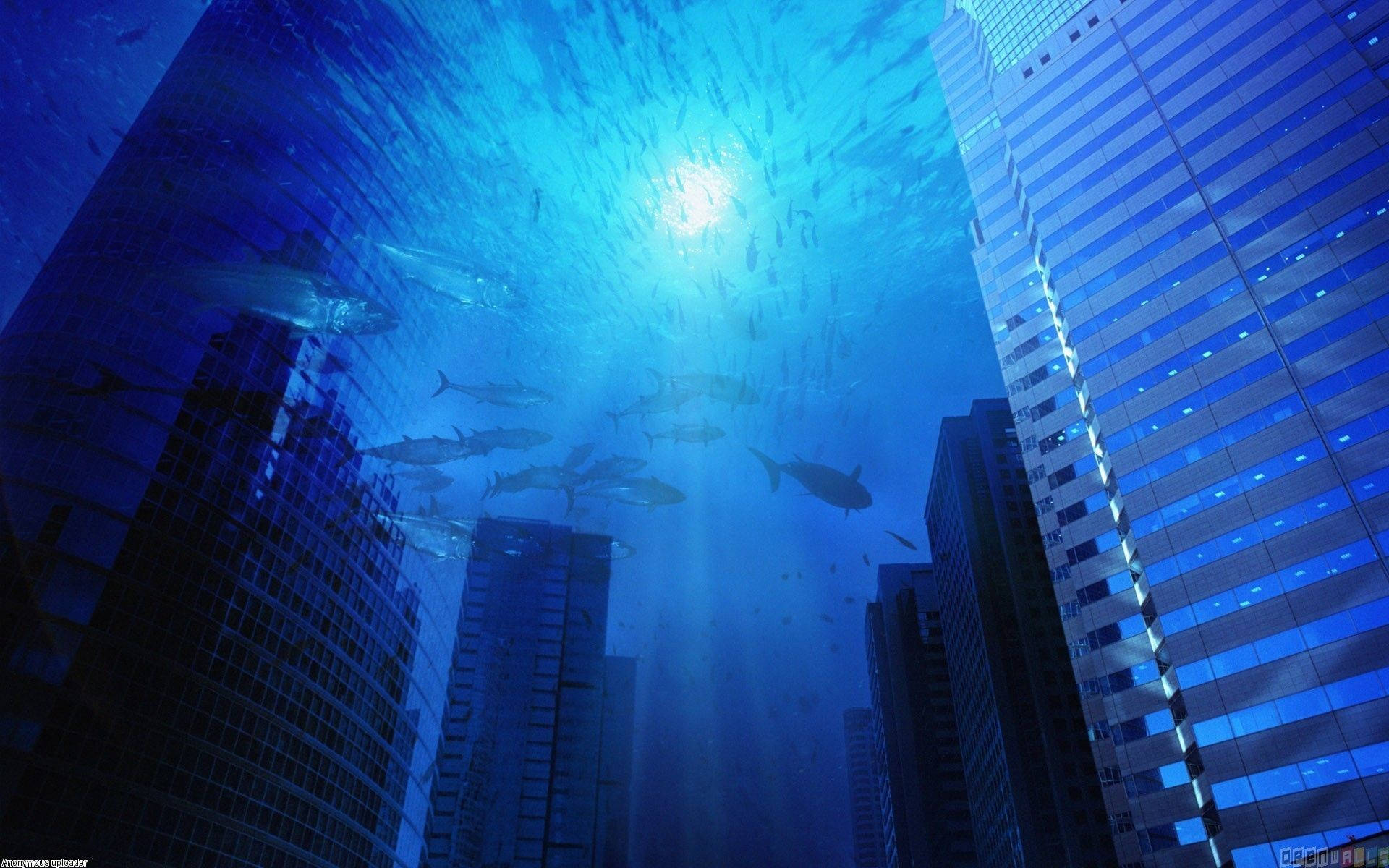 Underwater City Background