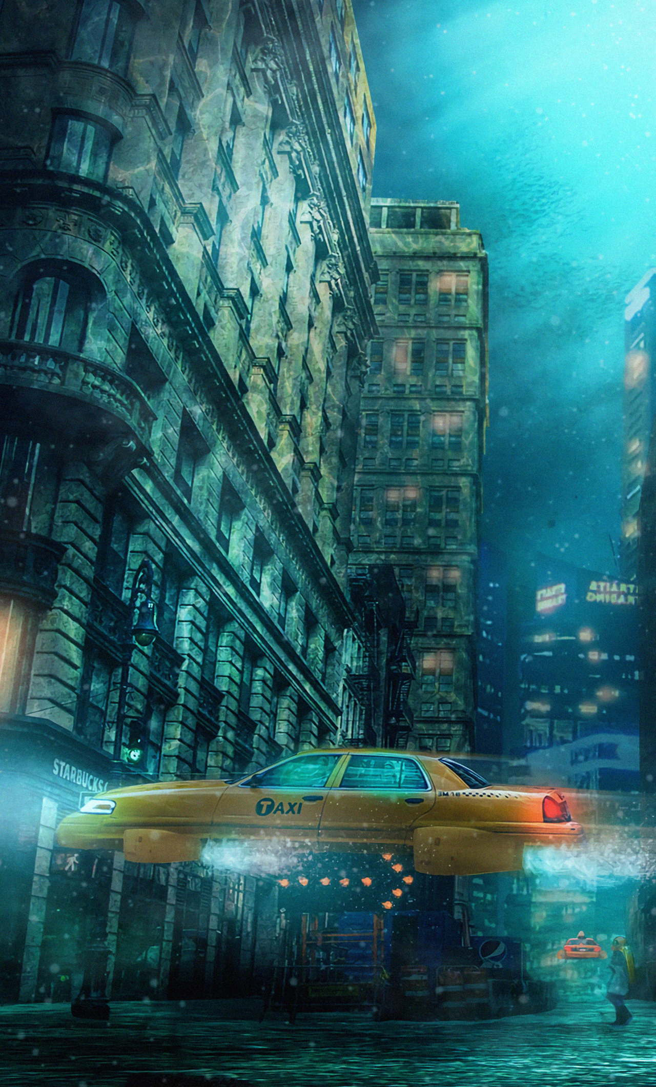 Underwater City Background