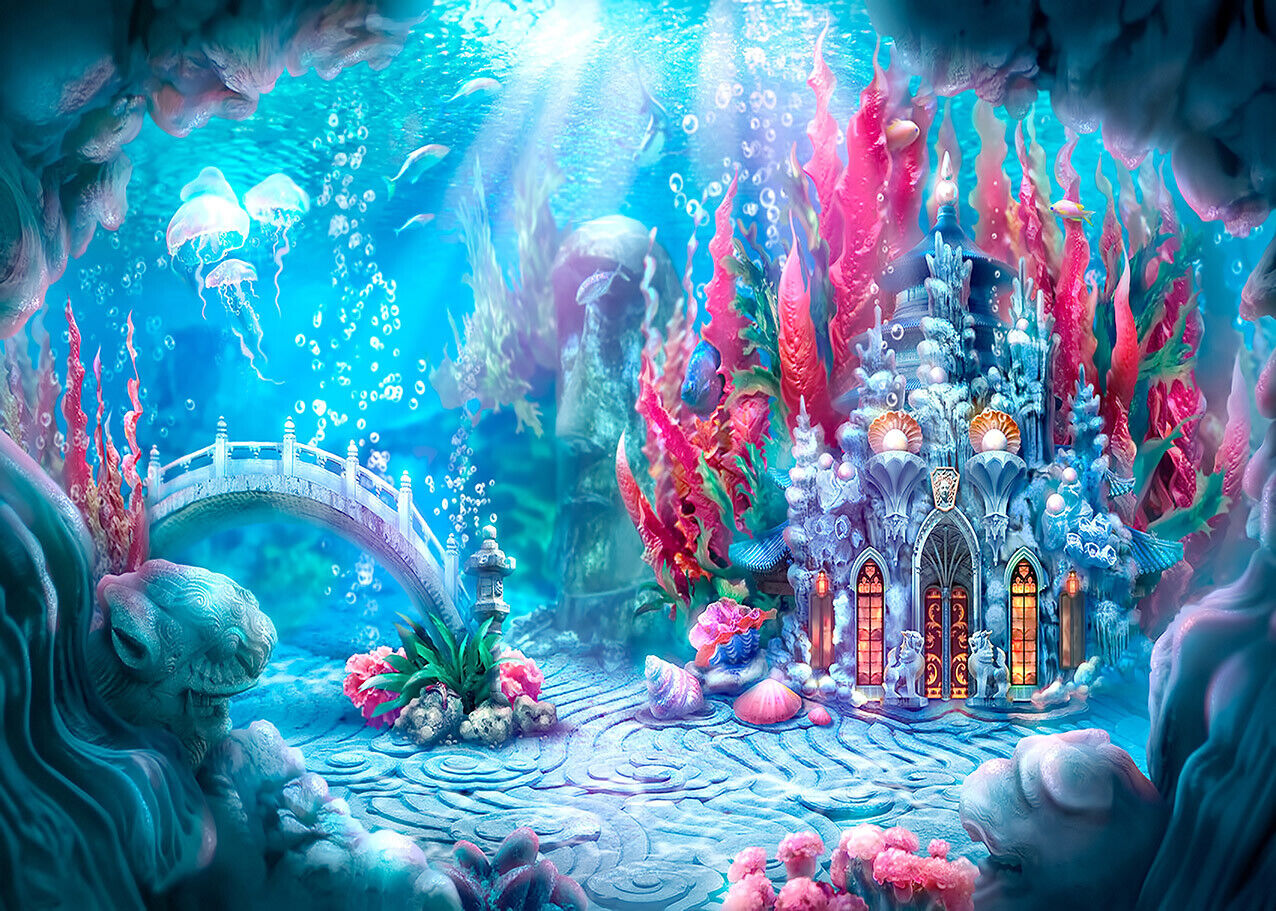 Underwater Palace Fantasy Wallpapers