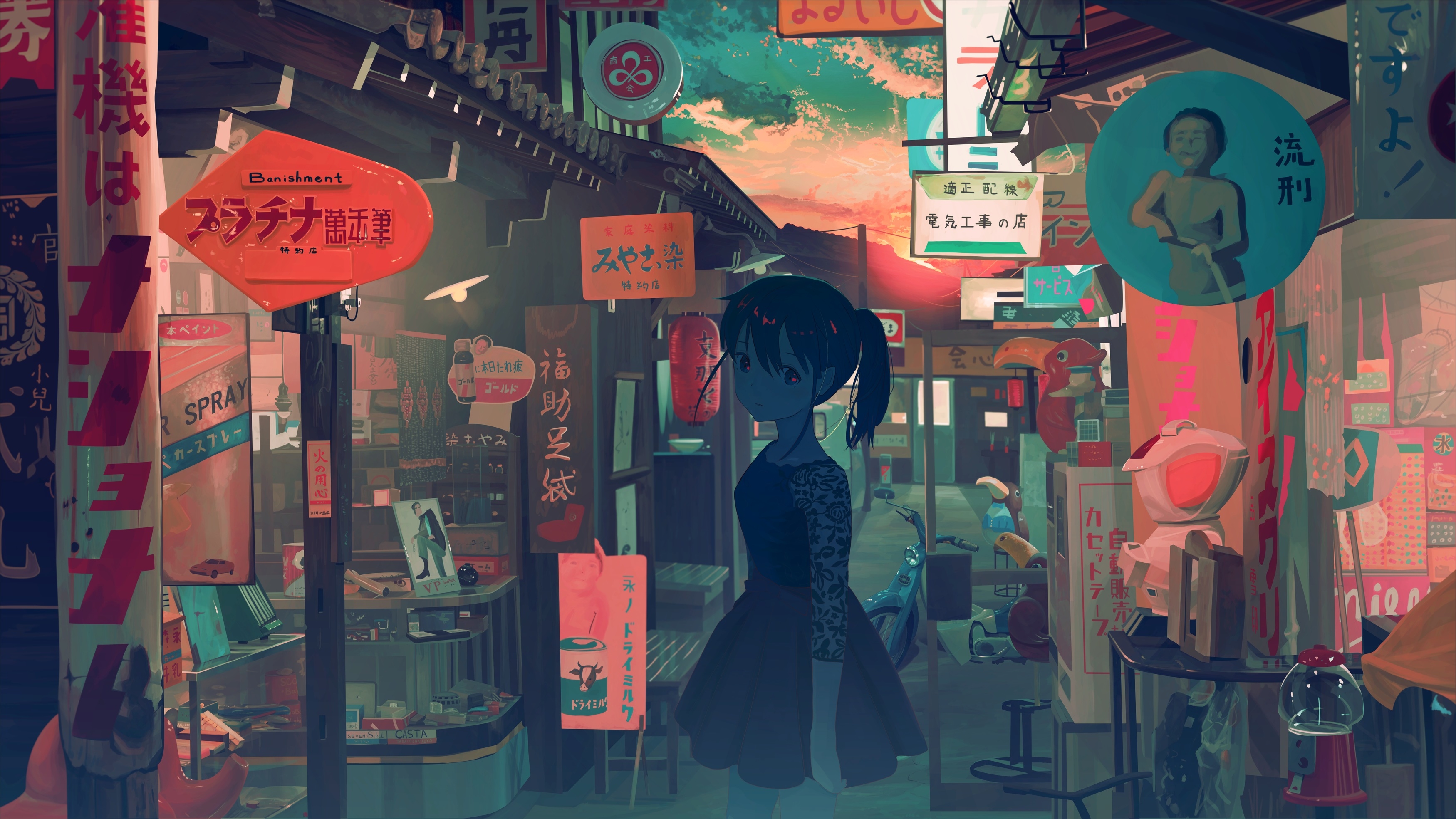 Urban Anime Art Wallpapers