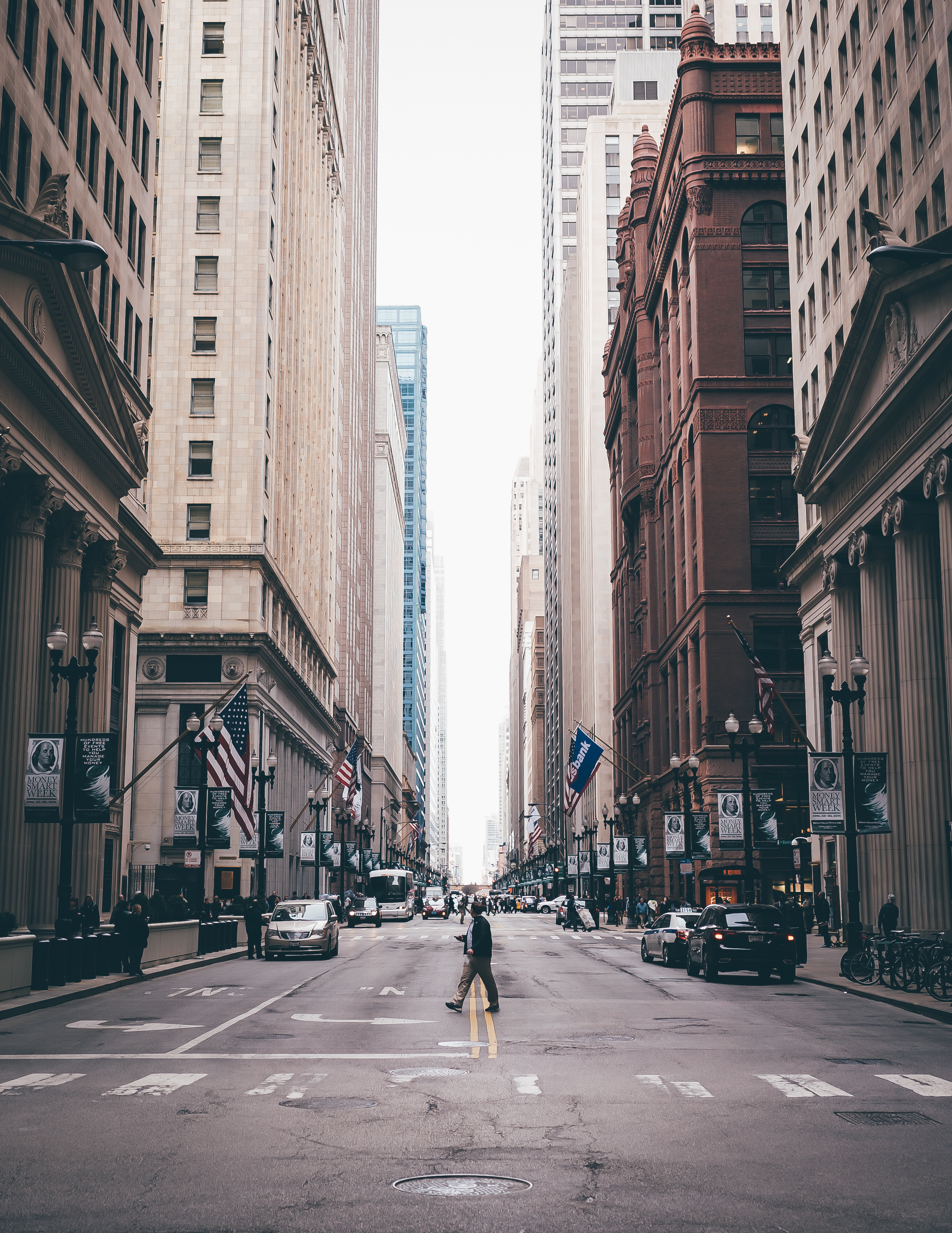 Urban City Street Background