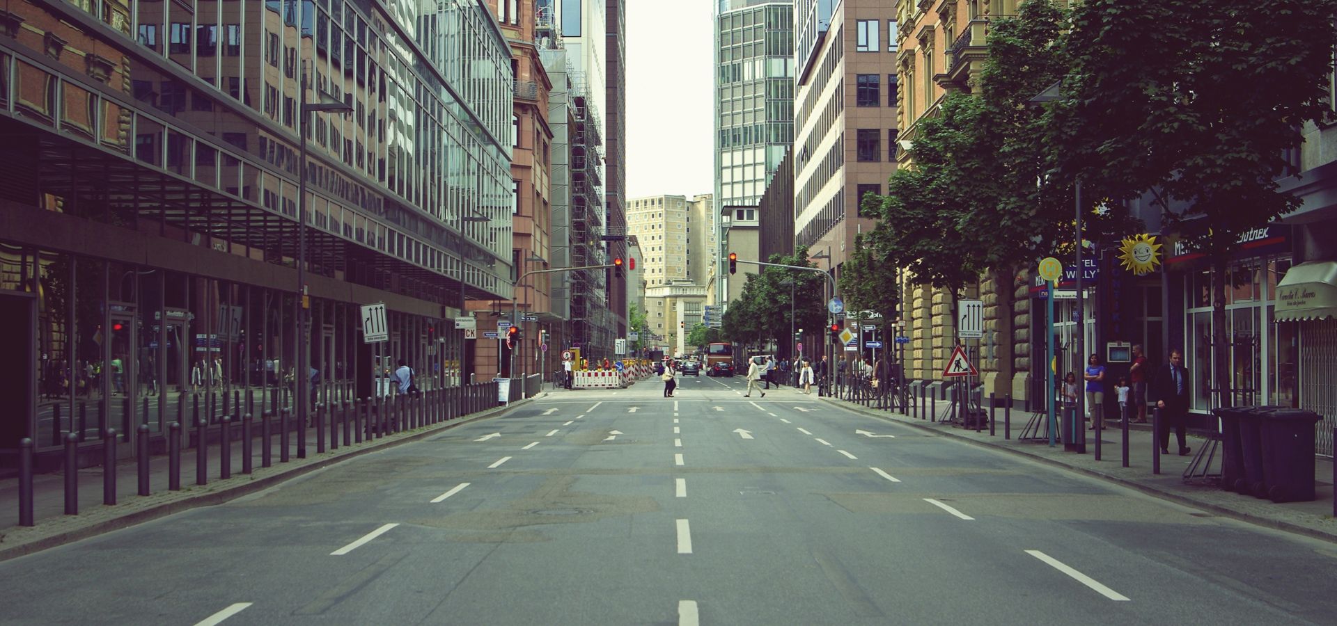 Urban City Street Background