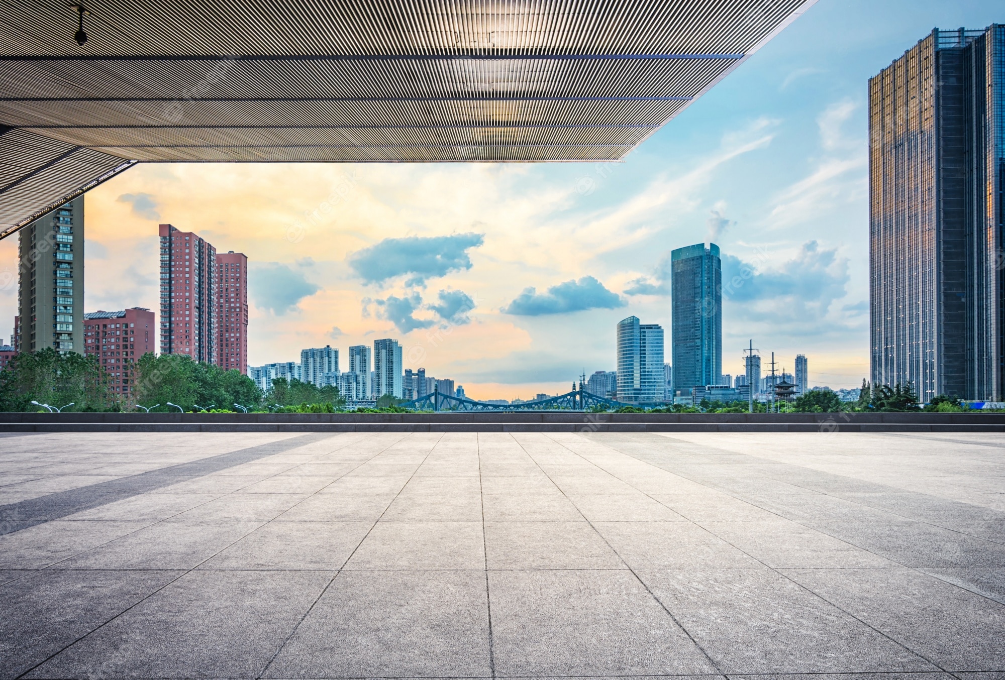 Urban City Street Background