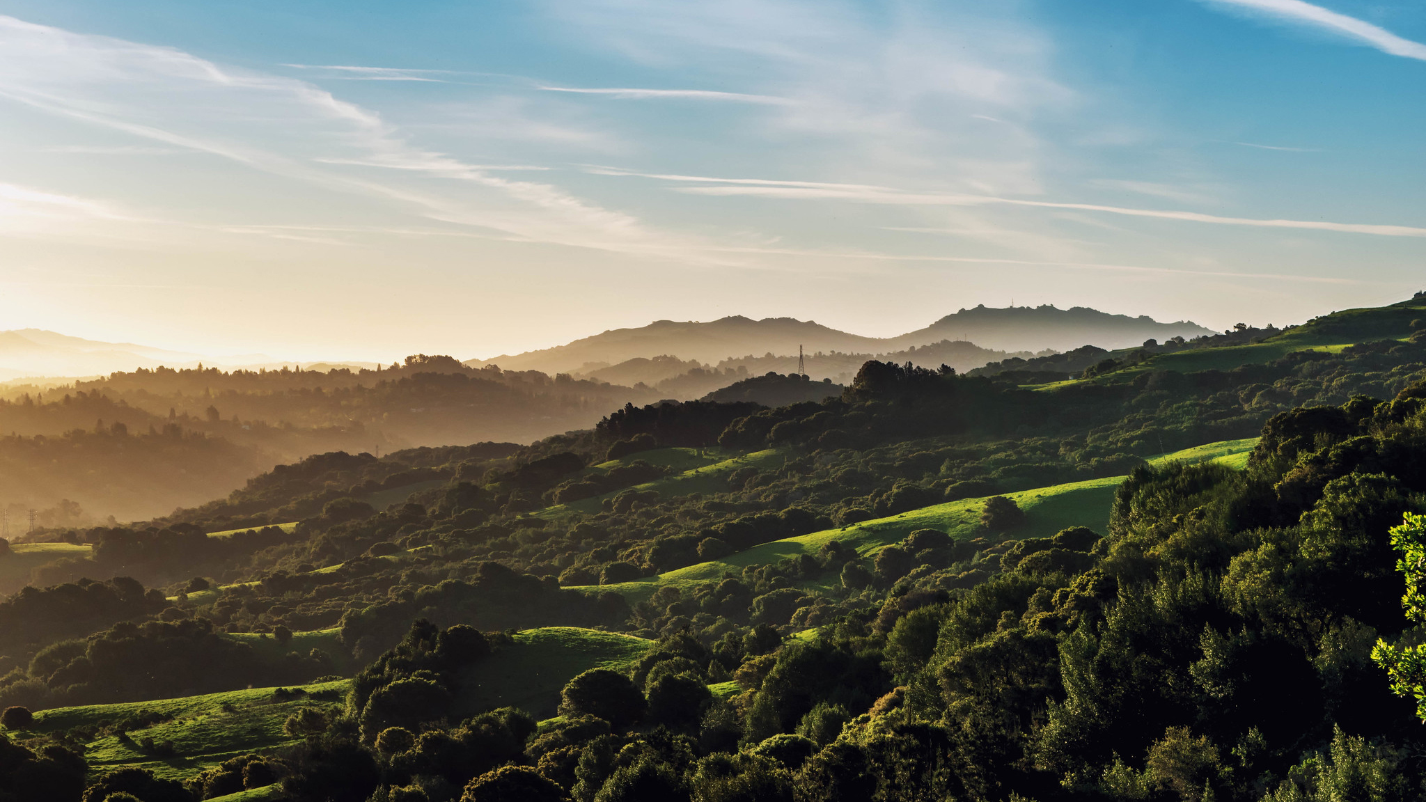 Usa California Road Sunlight Street View Wallpapers