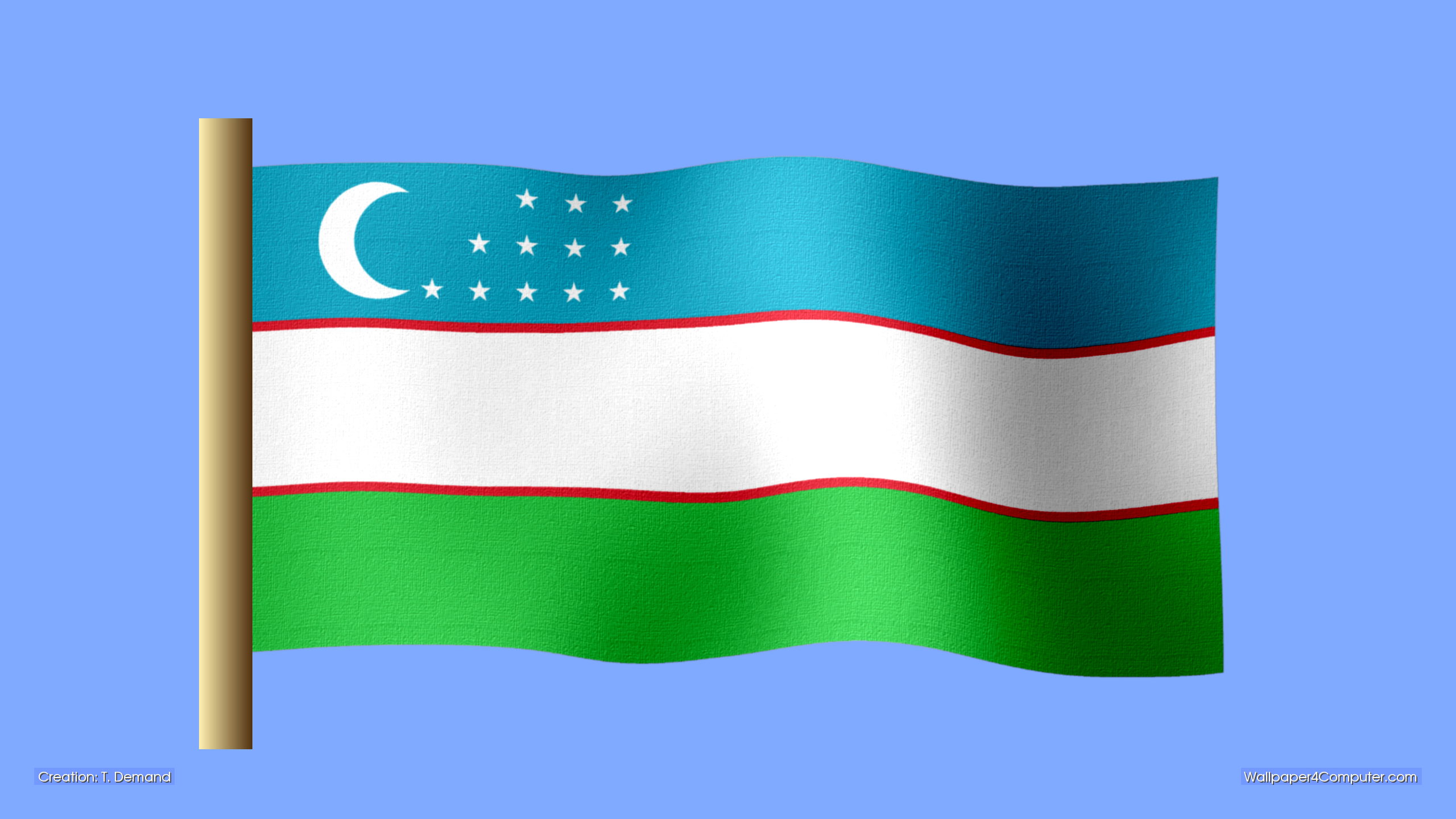 Uzbekistan Flag Wallpapers