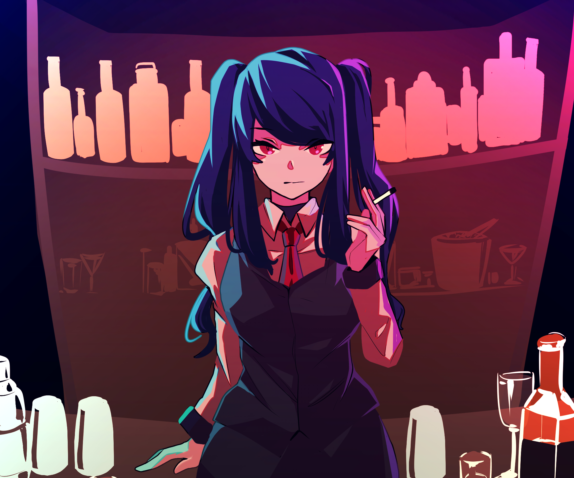 VA-11 Hall-A: Cyberpunk Bartender Action Wallpapers