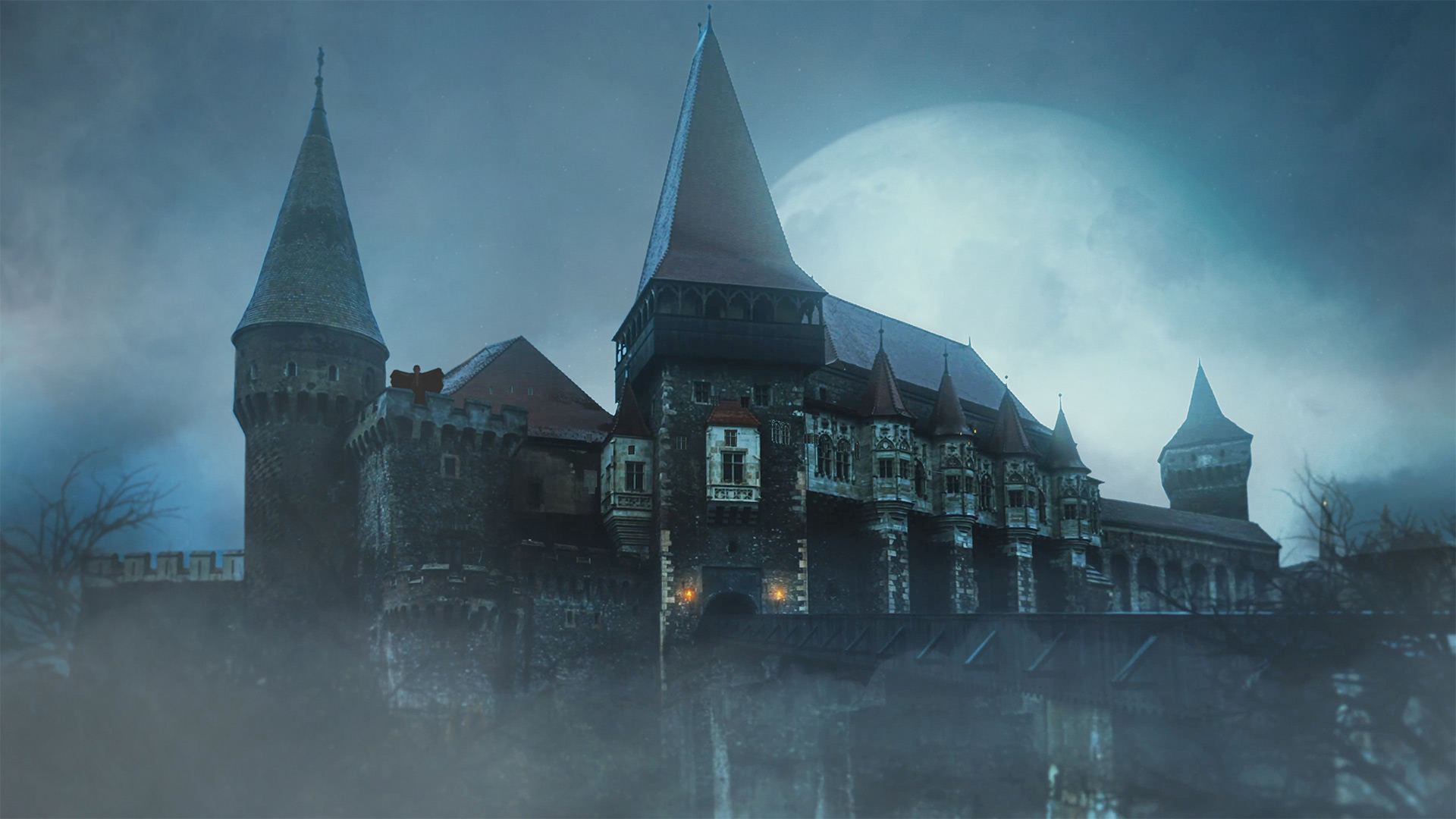 Vampire Castle Background