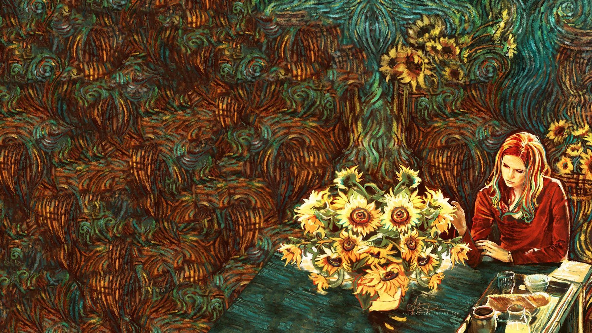 Van Gogh Sunflower Wallpapers