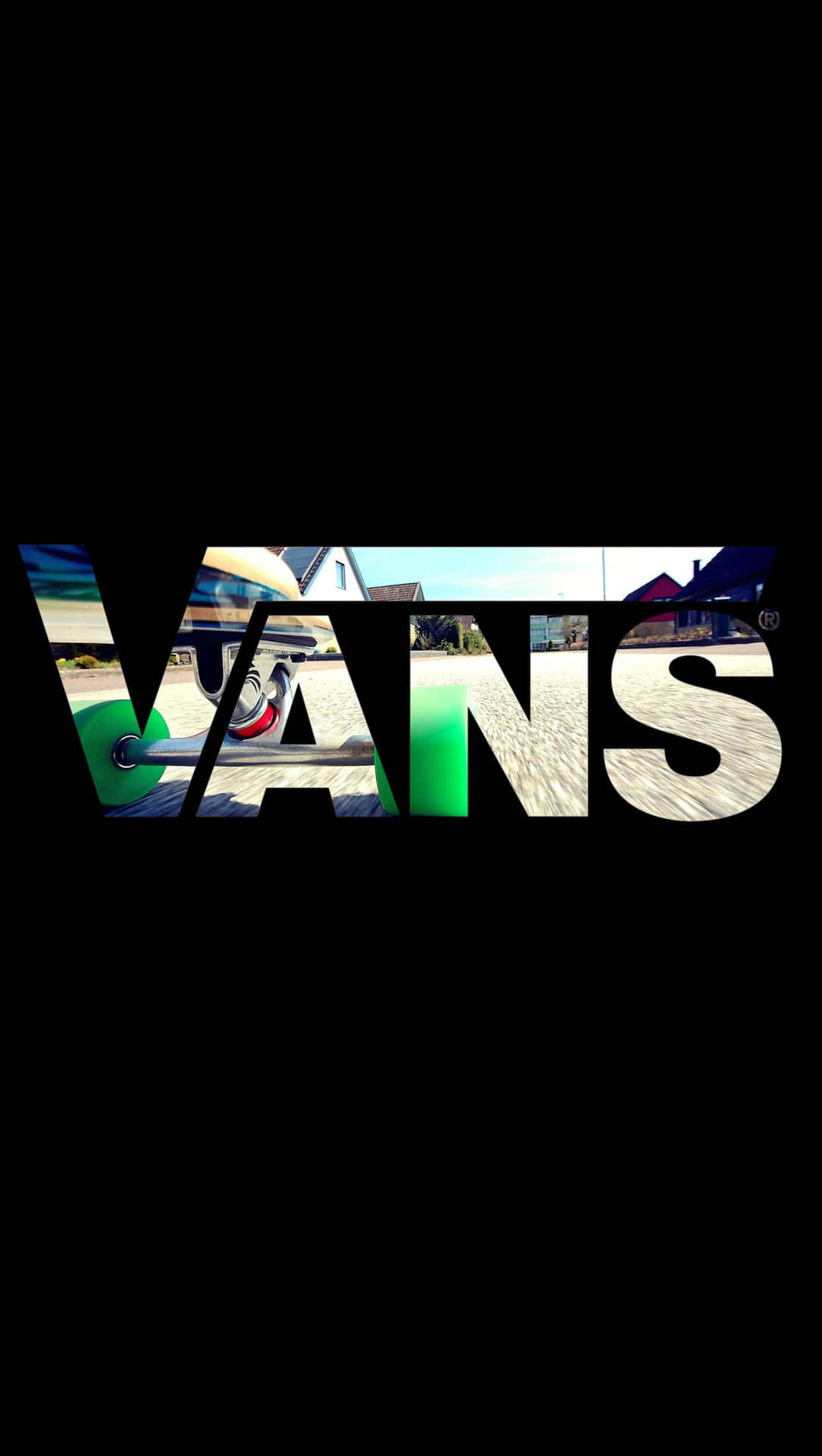 Vans Logo Black Background